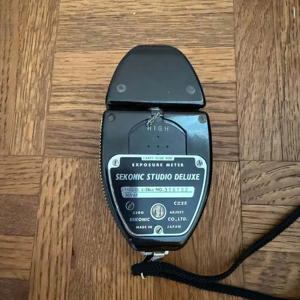 Vintage Sekonic Studio Deluxe L-28c2 Analog Exposure Light Meter with Case